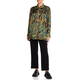 VERPASS LEAF PRINT SHIRT OLIVE