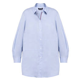 VERPASS COTTON SHIRT BLUE - Plus Size Collection