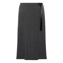 VERPASS WRAP-OVER SKIRT GREY - Plus Size Collection