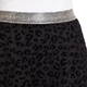 VERPASS LEOPARD DEVOREE LAYERED SKIRT BLACK