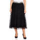 VERPASS LEOPARD DEVOREE LAYERED SKIRT BLACK