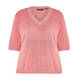 VERPASS V-NECK LUREX SWEATER CORAL 