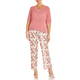 VERPASS V-NECK LUREX SWEATER CORAL 