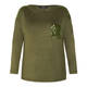 VERPASS TOP GREEN SEQUIN EMBELLISHMENT