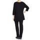 VERPASS STRETCH JERSEY TOP BLACK