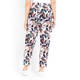 VERPASS LEAF PRINT CROPPED TROUSERS 