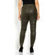 VERPASS ECO LEATHER STRETCH TROUSER GREEN