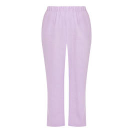 VERPASS LINEN PULL ON TROUSER WISTERIA - Plus Size Collection
