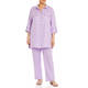 VERPASS LINEN PULL ON TROUSER WISTERIA