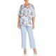 VERPASS T-SHIRT FLORAL PRINT WISTERIA