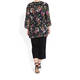 VERPASS DITSY FLORAL CHIFFON BLOUSE
