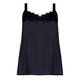 BEIGE SATIN CAMISOLE BLACK