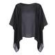 VERPASS BLACK GEORGETTE CAPE