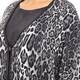 VERPASS monochrome leopard print poncho CARDIGAN