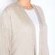 VERPASS TWINSET LINEN CARDI AND SATIN VEST