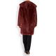 VERPASS FAUX FUR BORDEAUX COAT 