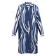Verpass Wave Print Dress Blue 