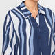 Verpass Wave Print Dress Blue 