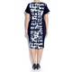 VERPASS panelled print DRESS
