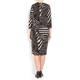 VERPASS monochrome abstract stripes DRESS