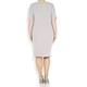 VERPASS dove grey tailored stretch DRESS