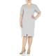 VERPASS dove grey tailored stretch DRESS