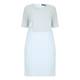 VERPASS duck egg and jacquard DRESS