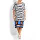 VERPASS abstract spot print DRESS