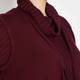VERPASS RIBBED KNITTED DRESS AND GILET
