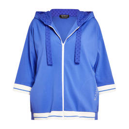 Verpass Broderie Hoody Cobalt - Plus Size Collection