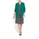 VERPASS STRETCH JERSEY BLAZER TEAL