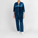 Verpass Velour Zip Up Blouson Jacket Cobalt 