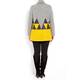 VERPASS yellow and grey colour block JACKET