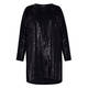 BEIGE LABEL BLACK SEQUIN LONG JACKET