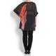 VERPASS feather print chiffon KAFTAN