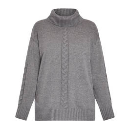 Verpass Knitted Tunic Grey - Plus Size Collection