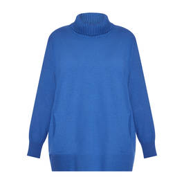 Verpass Knitted Tunic Royal Blue - Plus Size Collection