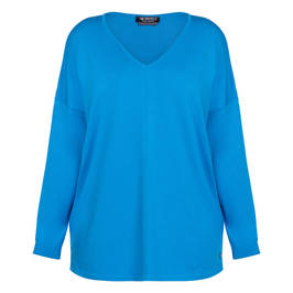 Verpass Knitted Tunic Turquoise   - Plus Size Collection