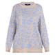 Verpass Leopard Print Knitted Tunic Blue and Beige