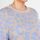 Verpass Leopard Print Knitted Tunic Blue and Beige