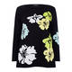 VERPASS FLORAL INTARSIA SWEATER BLACK AND YELLOW