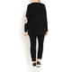 VERPASS FLORAL INTARSIA SWEATER BLACK AMD RED