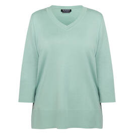 Verpass Knitted Tunic Sage Green  - Plus Size Collection