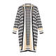 Verpass Harlequin Check Cardigan Black and White 