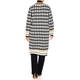 Verpass Harlequin Check Cardigan Black and White 