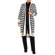 Verpass Harlequin Check Cardigan Black and White 