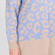 Verpass Leopard Print Cardigan Print Blue 