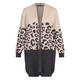 Verpass Leopard Print Cardigan Print Grey