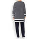 VERPASS POLKA DOT INTARSIA NAVY CARDIGAN