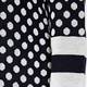 VERPASS POLKA DOT INTARSIA NAVY CARDIGAN